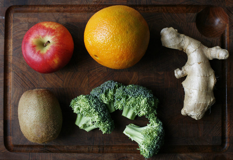 Ingredients broccoli juice Ingredients broccoli juice