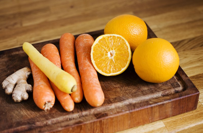 Appelsin gulerodssuppe