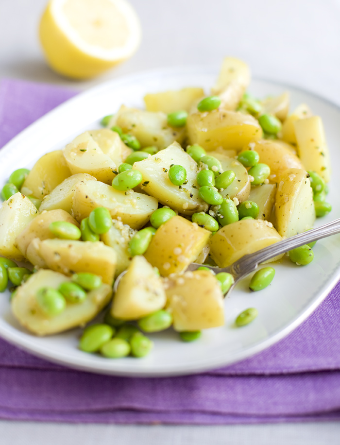 Lemon Potato & Edamame Salad