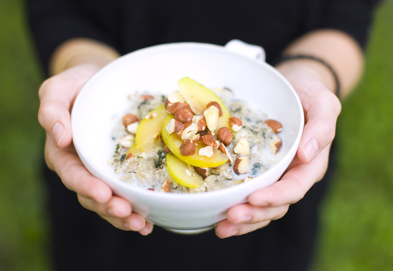 Quinoa Porridge with Nettles