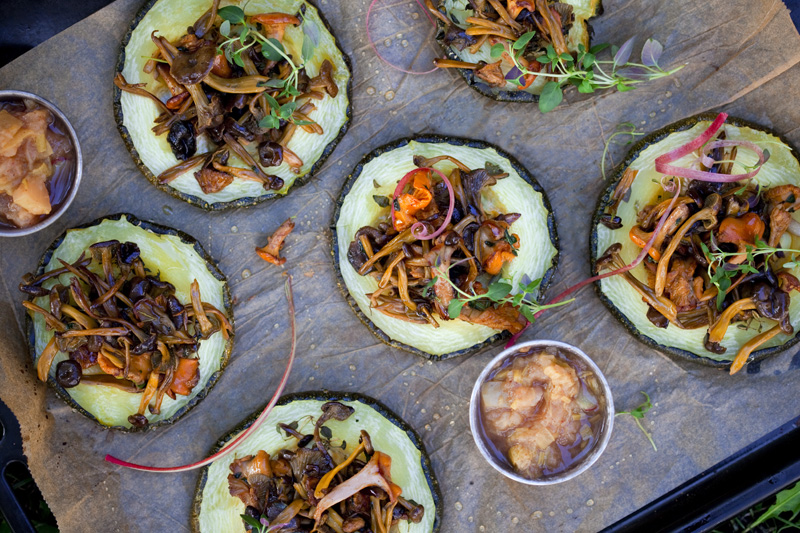 Roasted Zucchini & Funnel Chanterelles