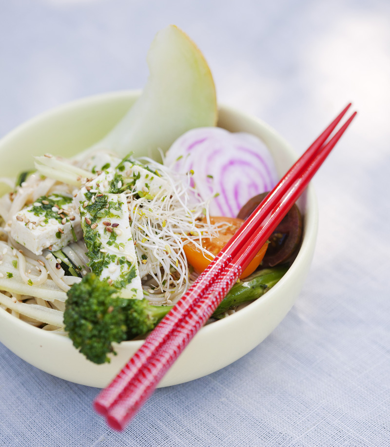 Soba Noodle & Herb Tofu Salad