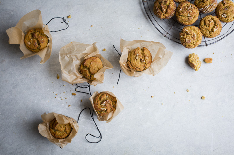 Warm Pumpkin & Coconut Muffins